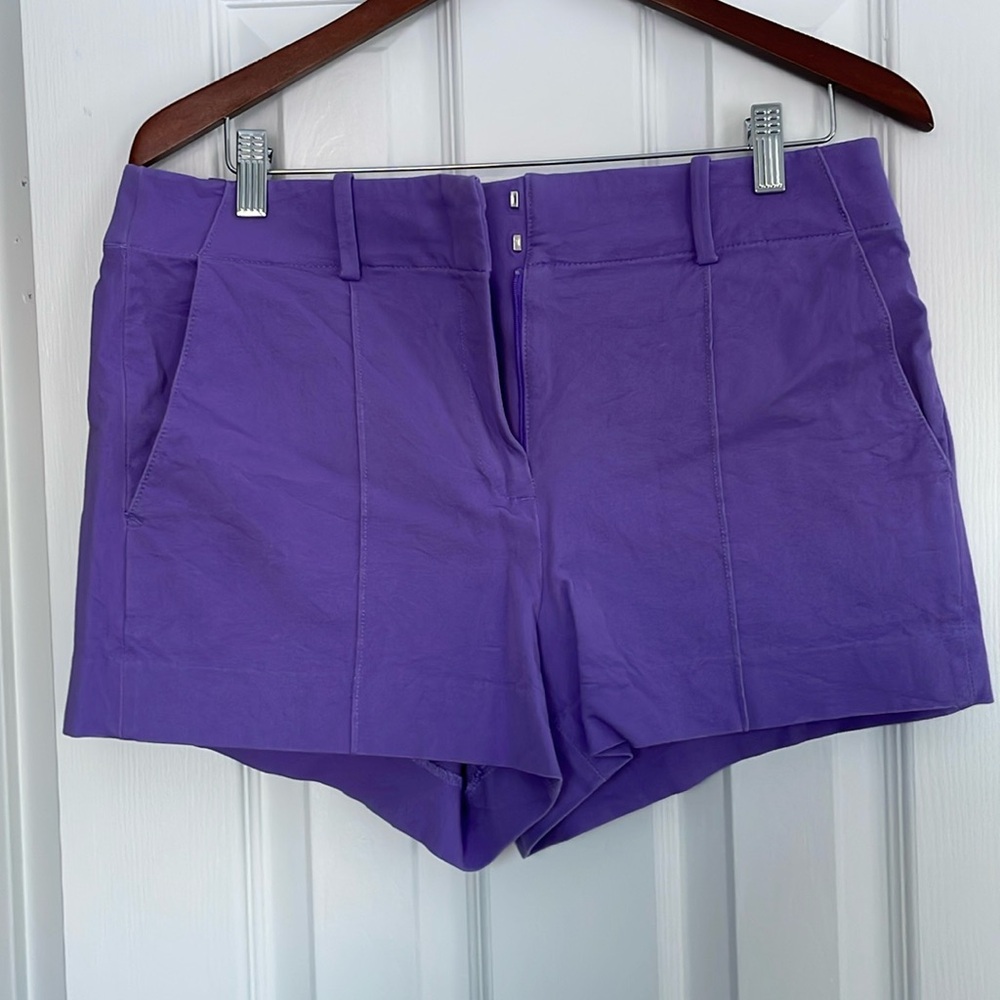 JCrew Pintuck suit short in bi-stretch cotton blend